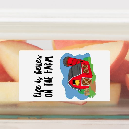 Levensetiketten van boerderijen labels (Aangebracht)