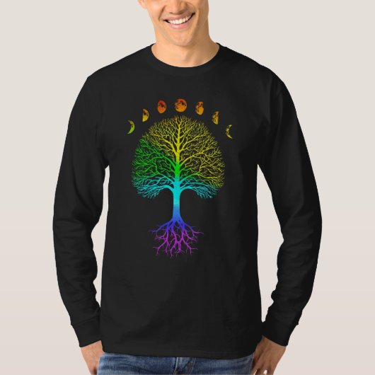 Levensfase van de -longog van de maan t-shirt (Voorkant)
