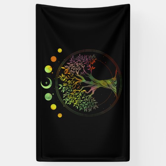 Levensfase van de maan spandoek (Verticaal)