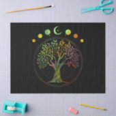 Levensfase van de maan tissuepapier (Craft)