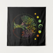 Levensfase van de maan wandkleed (Voorkant (horizontaal))