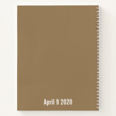 Levensfeestelijke Floral-gastboek Notitieboek (Achterkant)