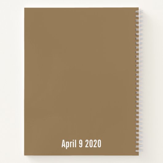 Levensfeestelijke Floral-gastboek Notitieboek (Achterkant)