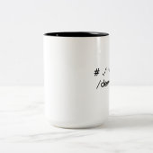 Levensfouten in de Bash-Mok Tweekleurige Koffiemok (Center)