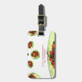 Levensgeurstof in kleurpotpourri bagagelabel (Voorkant verticaal)