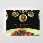 Levensgeurstof in kleurpotpourri briefkaart (Voorkant / Achterkant)