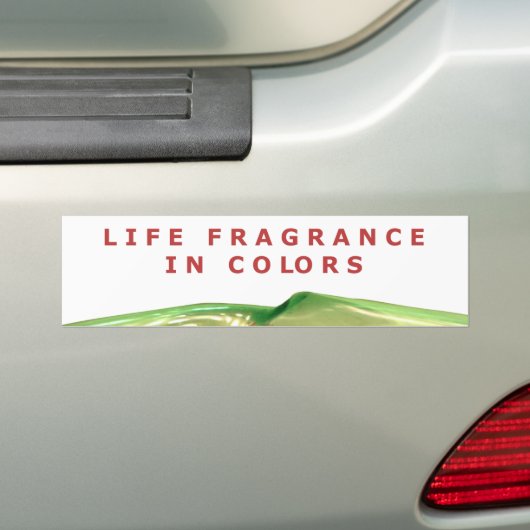 Levensgeurstof in kleurpotpourri bumpersticker (Op auto)