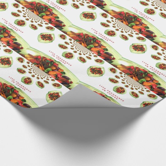 Levensgeurstof in kleurpotpourri cadeaupapier (Hoek)