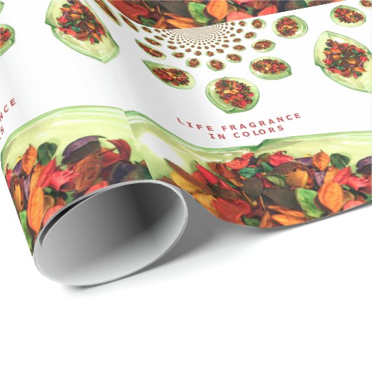 Levensgeurstof in kleurpotpourri cadeaupapier (Rol Hoek)