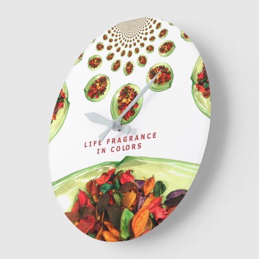 Levensgeurstof in kleurpotpourri grote klok (Hoek)