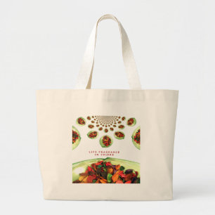 Levensgeurstof in kleurpotpourri grote tote bag