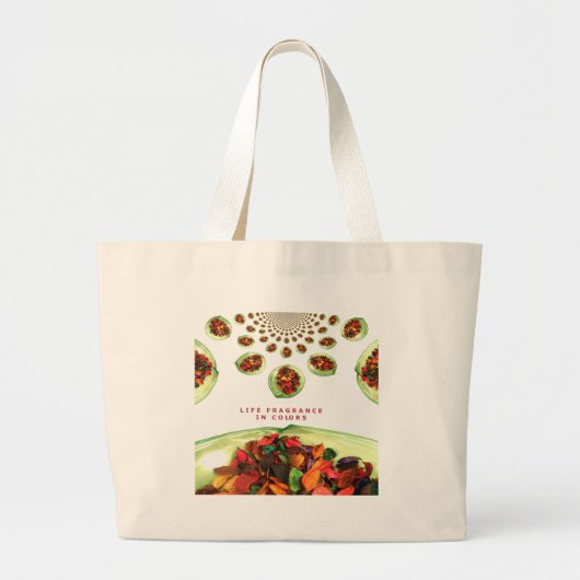 Levensgeurstof in kleurpotpourri grote tote bag (Voorkant)
