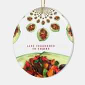 Levensgeurstof in kleurpotpourri keramisch ornament (Links)