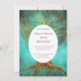 Levensgoud blauwgroen op elke leeftijd kaart