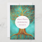 Levensgoud blauwgroen op elke leeftijd kaart (Achterkant)