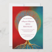 Levensgoudrood blauwgroen elke leeftijdstranche kaart (Voorkant)