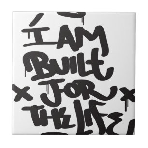 levensgraffiti tegeltje