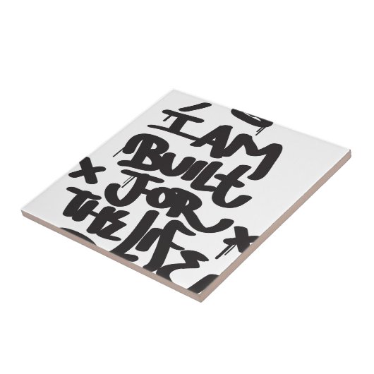 levensgraffiti tegeltje (Zijkant)