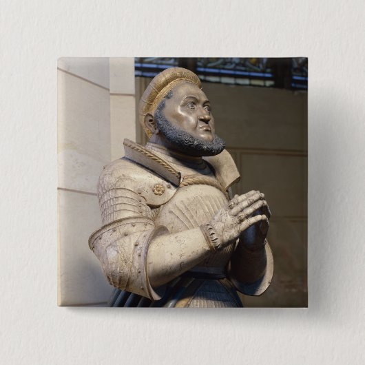 Levensgroot alarmbeeld van de kiezer vierkante button 5,1 cm (Voorkant)