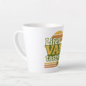 Levensgroot Retro 70s Bus Grafisch Latte Mok (Linkerhoek)