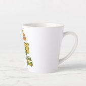 Levensgroot Retro 70s Bus Grafisch Latte Mok (Rechts)