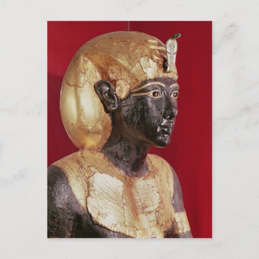 Levensgroottebeeld van Tutankhamun Briefkaart (Voorkant)