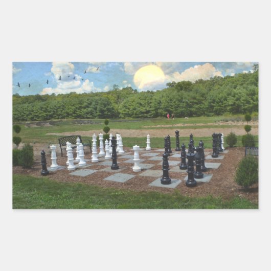 Levensgroottesortering Rechthoekige Sticker (Voorkant)