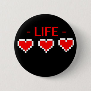 Levenshart Ronde Button 5,7 Cm