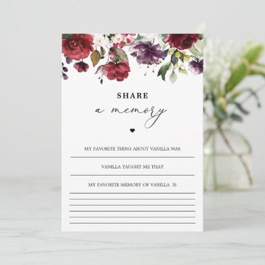 Levensherfst Deel een Kaart van het geheugen (Staand voorkant)