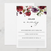 Levensherfst Deel een Kaart van het geheugen (Voorkant / Achterkant)