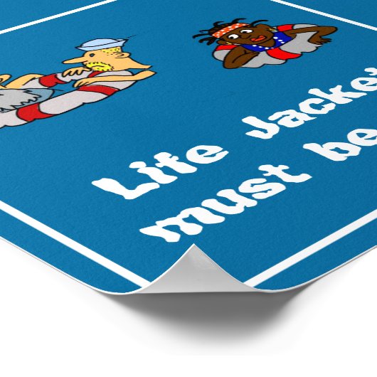 Levensjassen moeten poster dragen (Hoek)