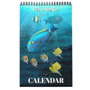 Levenskalender in de zee kalender