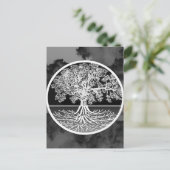 Levenskalmerende boom briefkaart (Staand voorkant)