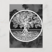 Levenskalmerende boom briefkaart (Voorkant)