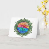 Levenskalmerende boom kaart (Gele Bloem)