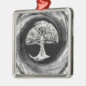 Levenskalmte binnen metalen ornament (Links)