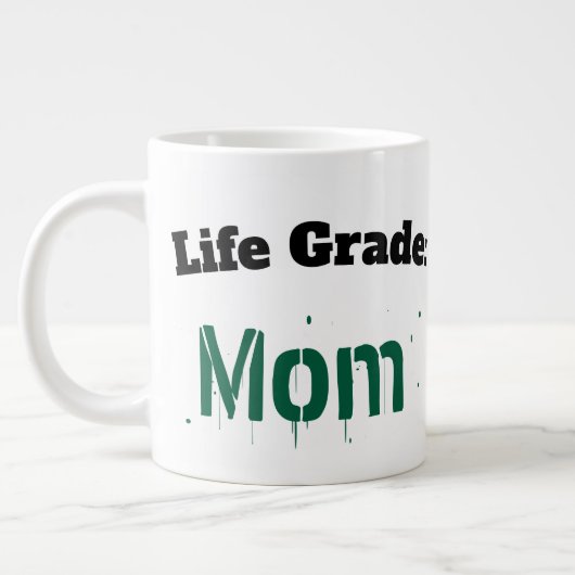 Levenskwaliteit Moeder Grappig Sarcasastische Moed Grote Koffiekop (Links)