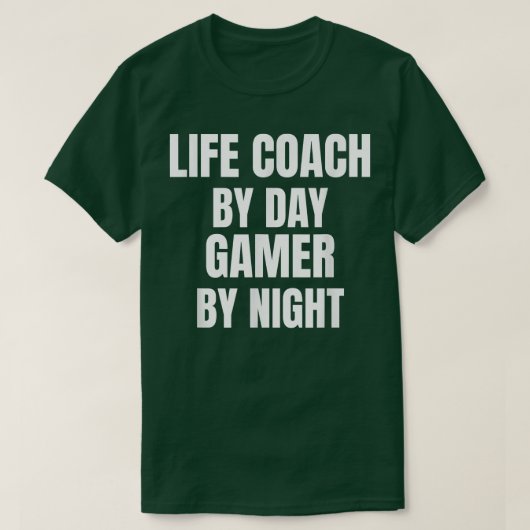 Levenslak tegen dag gamer 's nachts t-shirt (Design voorkant)