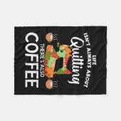 Levenslang altijd over kantelen en koffie fleece deken (Voorkant (Horizontaal))