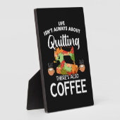 Levenslang altijd over kantelen en koffie fotoplaat (Zijkant)