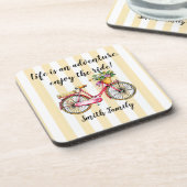 Levenslang avontuurtje Aangepast Bier Onderzetter (Linkerzijde)