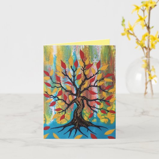 Levenslang Kaart (Gele Bloem)