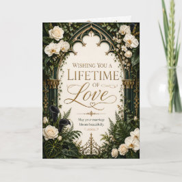 Levenslang Liefde Elegante Trouw Groet Kaart