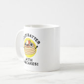 Levenslang met pannenkoeken koffiemok (Voorkant links)