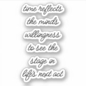 Levenslang op maat gesneden vinylsticker sticker (Voorkant)