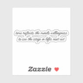 Levenslang op maat gesneden vinylsticker sticker (Vel)