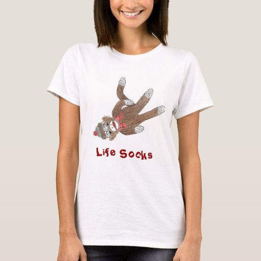 Levenslang Sokken aap shirt (Voorkant)