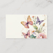 Levenslang van Vlinders bloemenlucht cadeau regist Informatiekaartje (Achterkant)