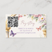 Levenslang van Vlinders bloemenlucht cadeau regist Informatiekaartje (Voorkant)