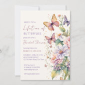 Levenslang van Vlinders bloemenvlees vrijgezellenf Kaart (Voorkant)